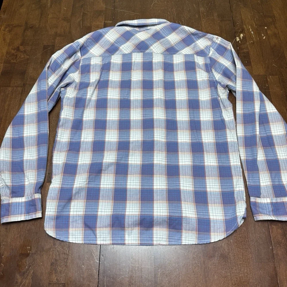 Levis Classic Modern Checked Plaid‎ Long Sleeve Shirt Size XL Western